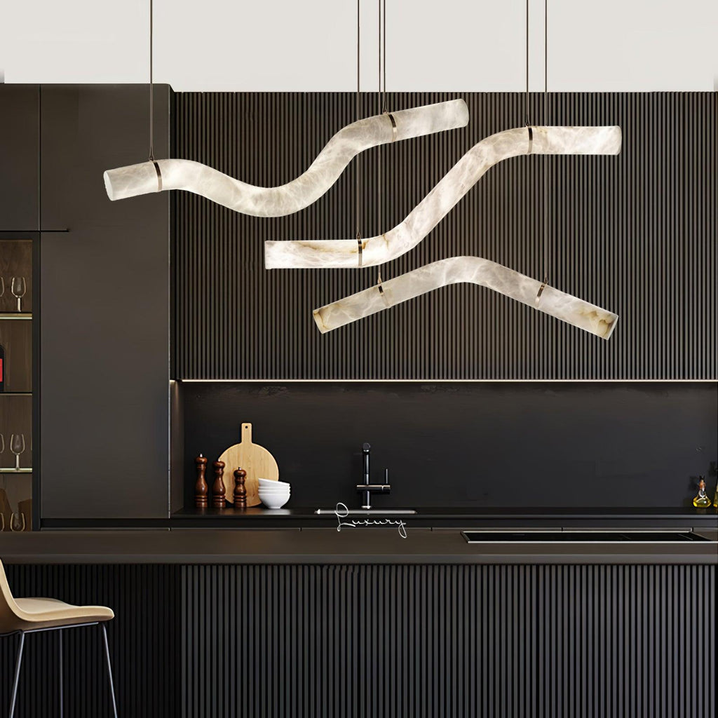 Luste Lampe Suspendue À Boucle Fermée en Albâtre - Neutralighting