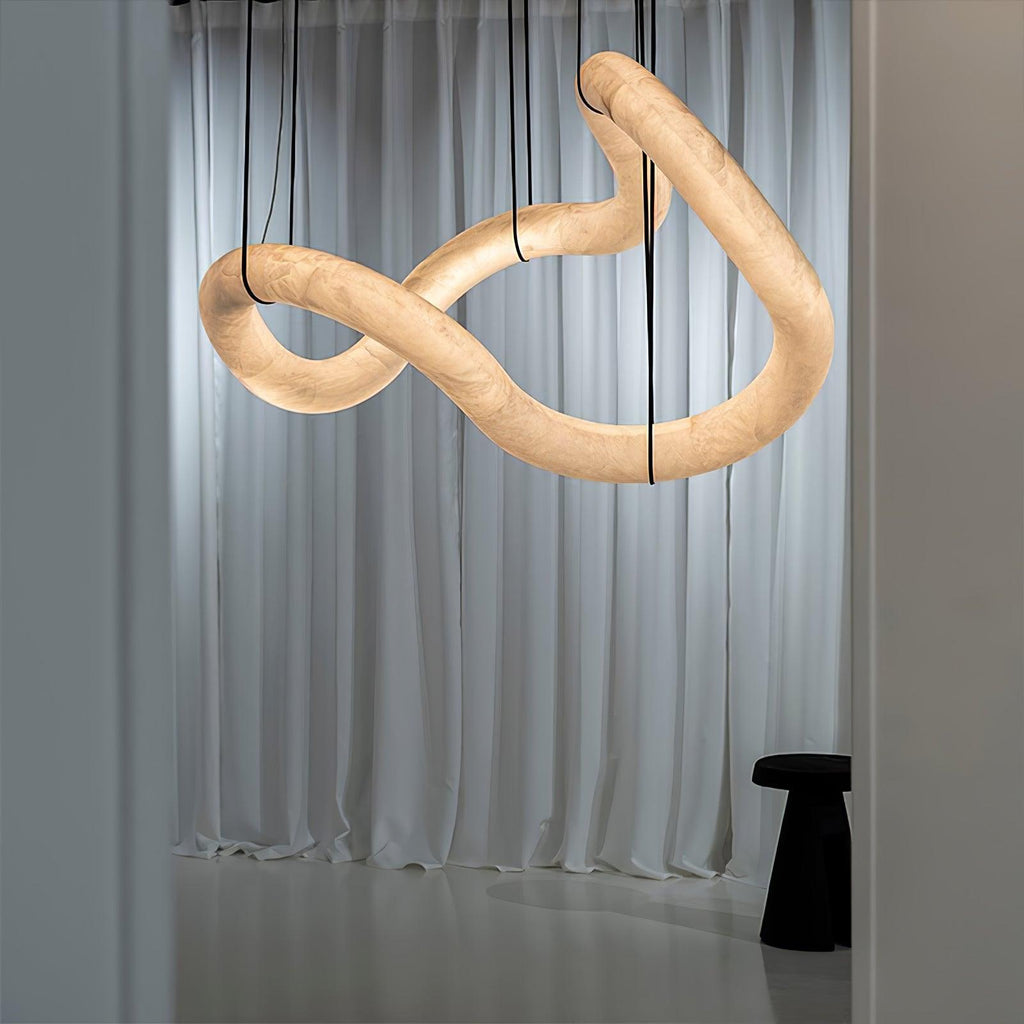 Luste Lampe Suspendue À Boucle Fermée en Albâtre - Neutralighting