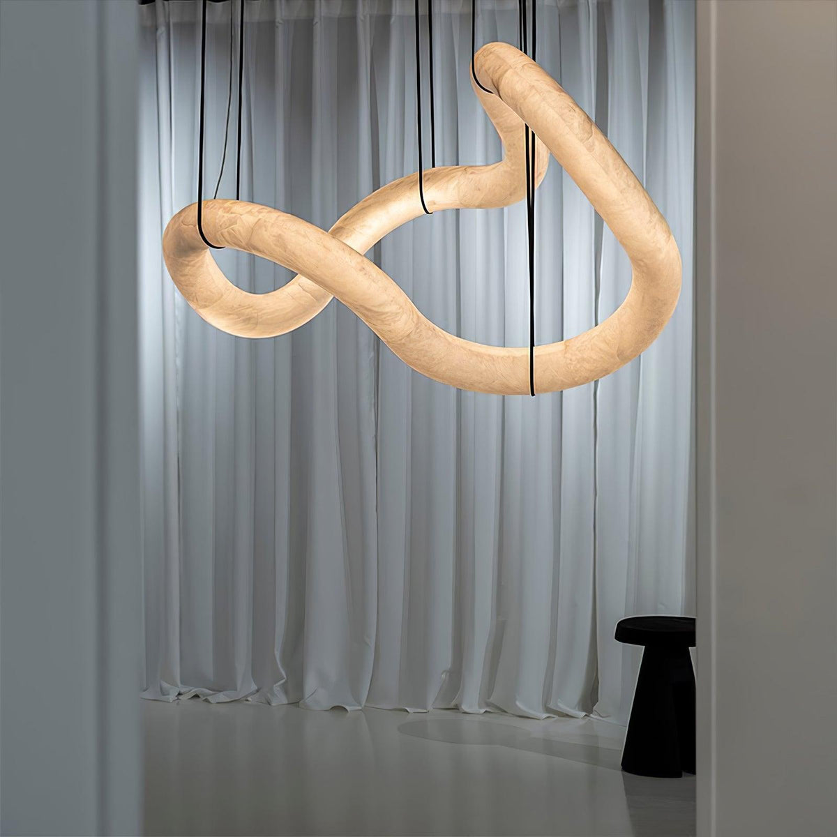 Luste Lampe Suspendue À Boucle Fermée en Albâtre - Neutralighting