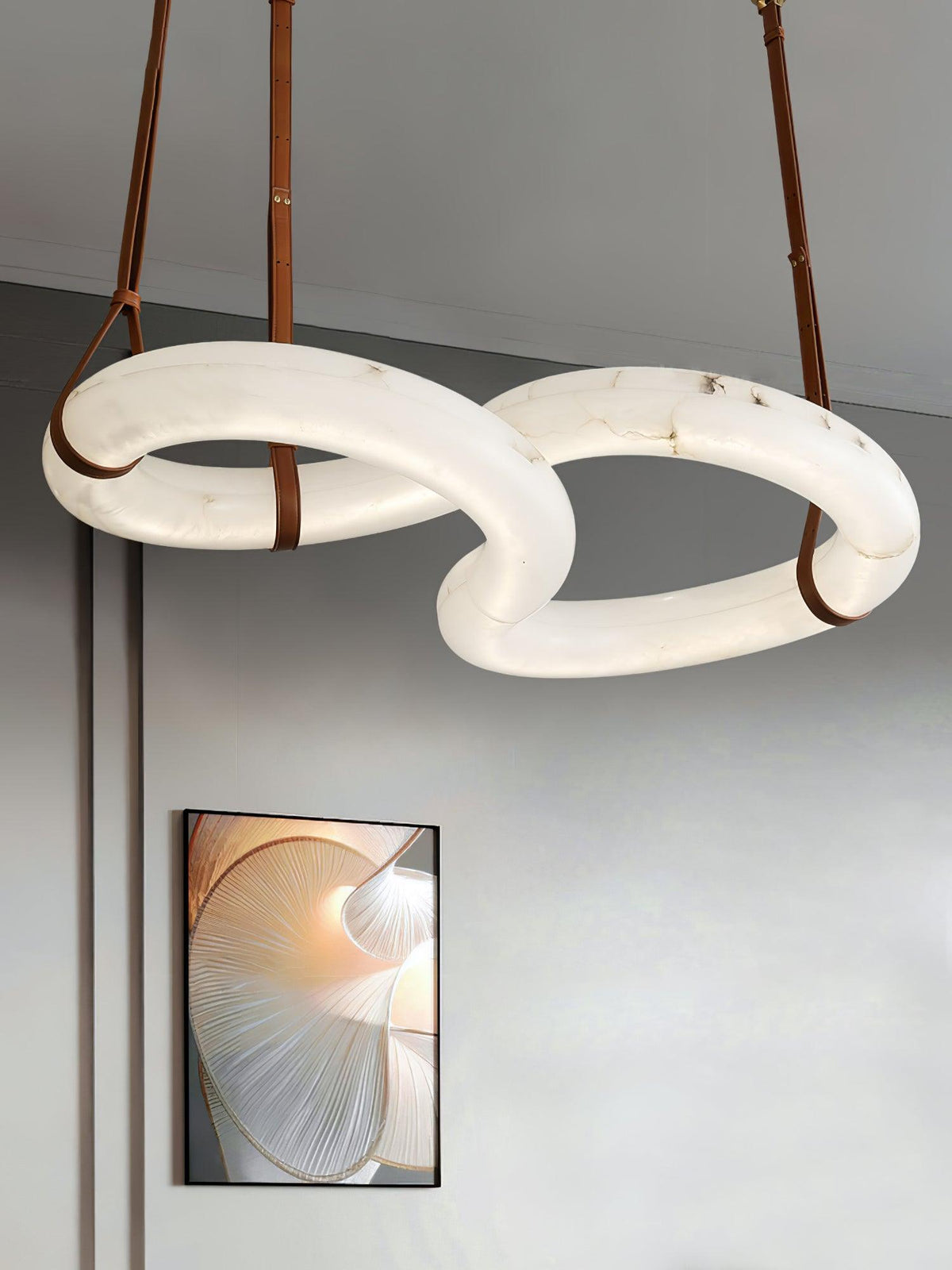 Luste Lampe Suspendue À Boucle Fermée en Albâtre - Neutralighting