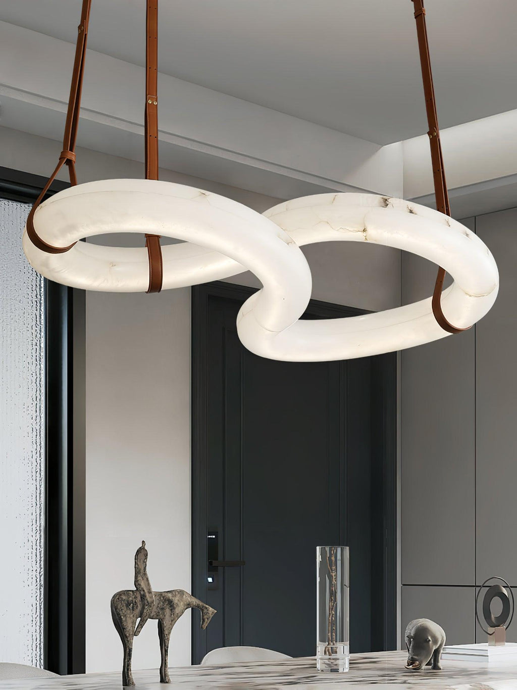 Luste Lampe Suspendue À Boucle Fermée en Albâtre - Neutralighting