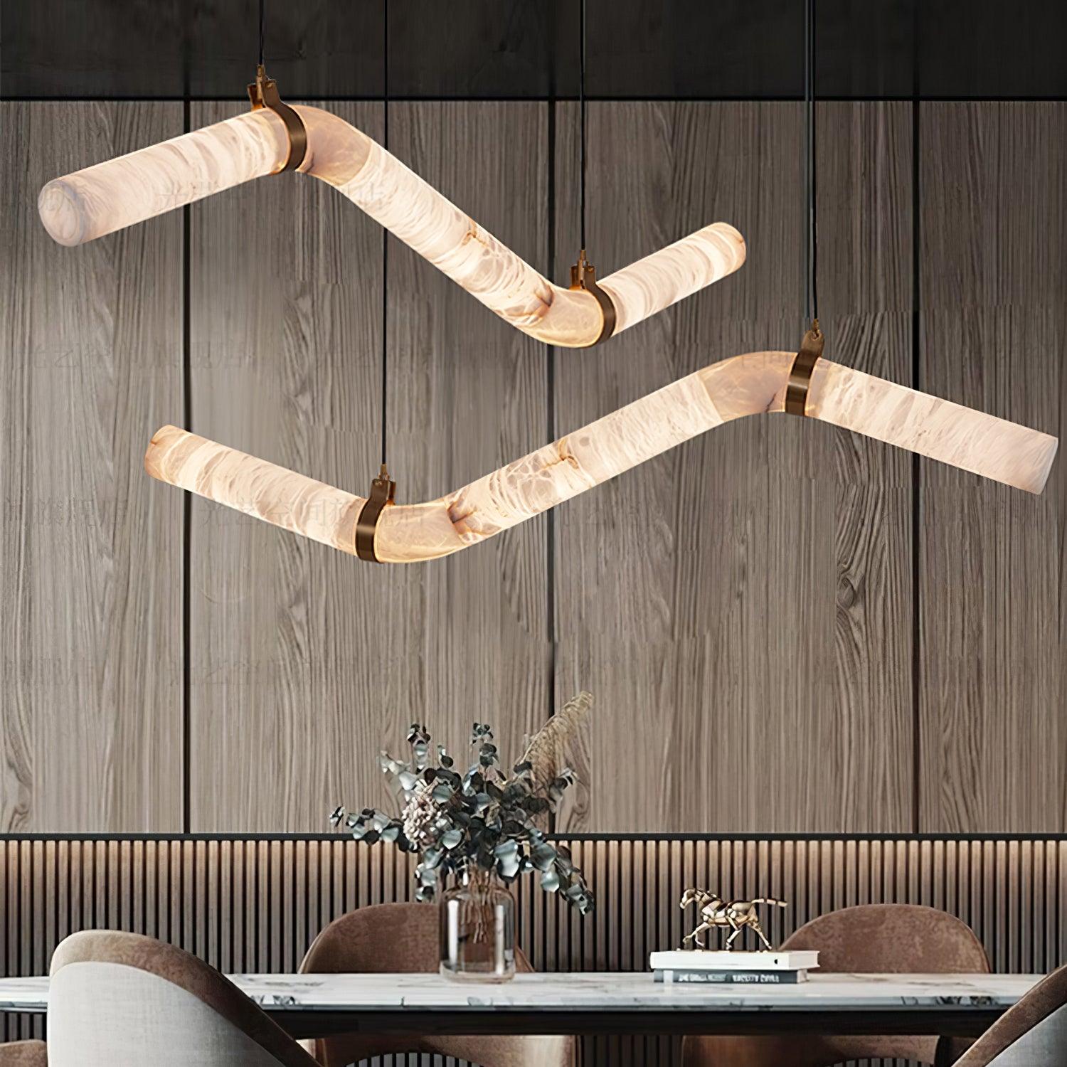 Utalyra Suspension en Albâtre Courbée - Neutralighting