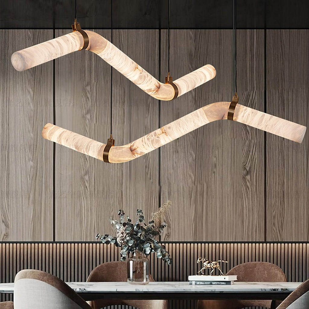 Luste Lampe Suspendue À Boucle Fermée en Albâtre - Neutralighting