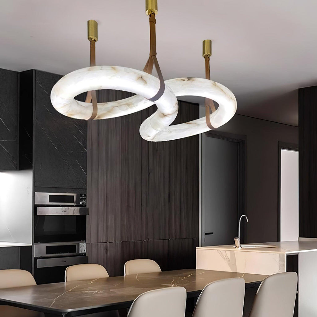 Luste Lampe Suspendue À Boucle Fermée en Albâtre - Neutralighting