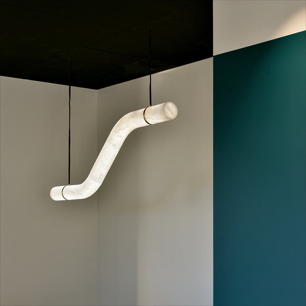 Luste Lampe Suspendue À Boucle Fermée en Albâtre - Neutralighting