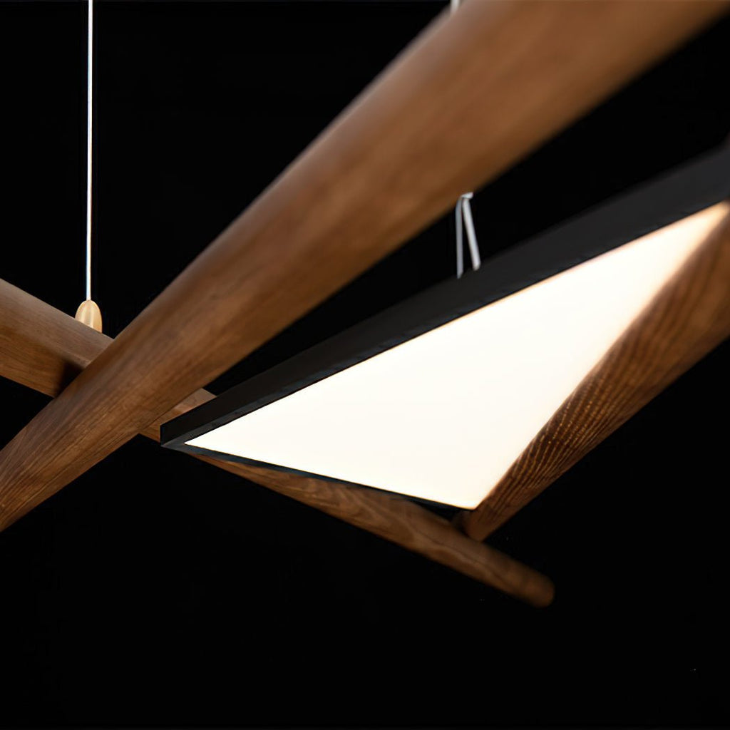 Aurora Lustre Bois Linéaire LED - Neutralighting