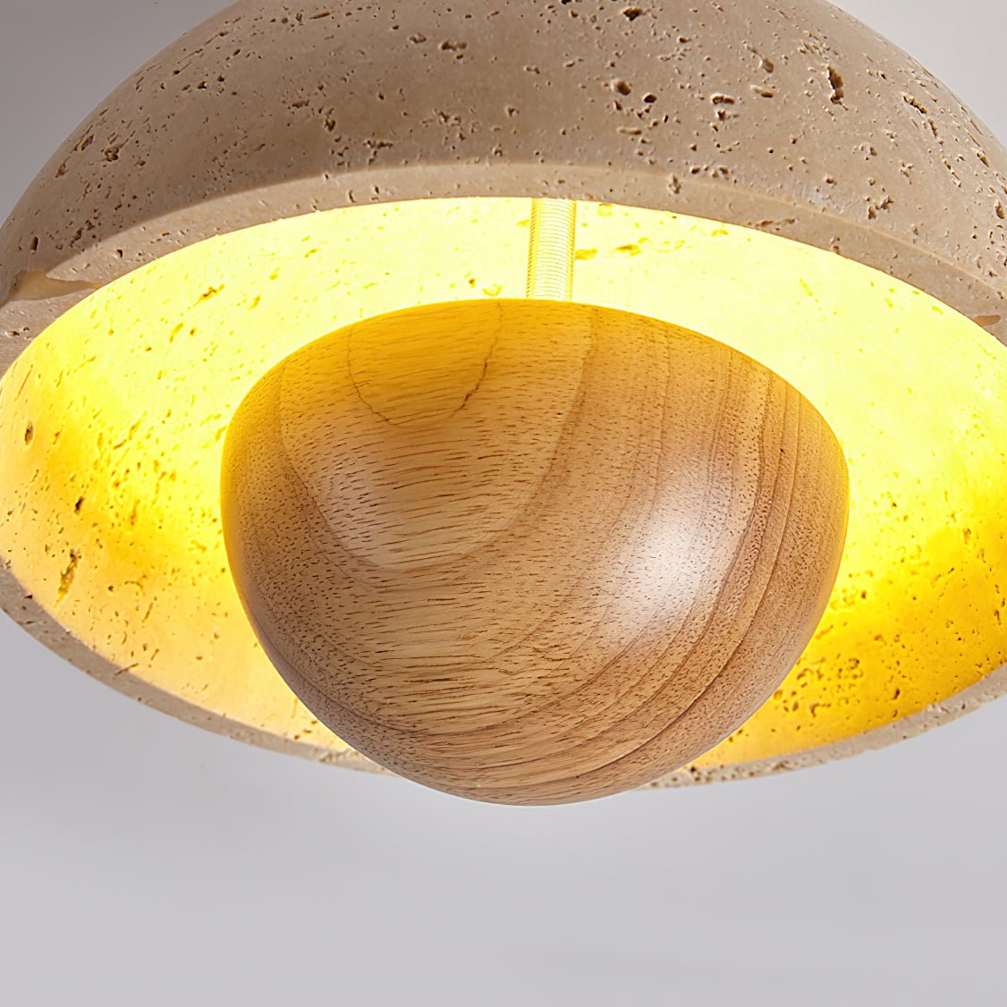 Arinisra Champignon Forme Travertin Plafonnier - Neutralighting