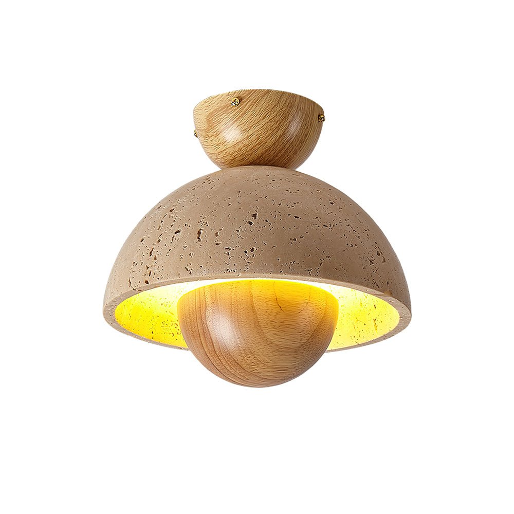 Arinisra Champignon Forme Travertin Plafonnier - Neutralighting