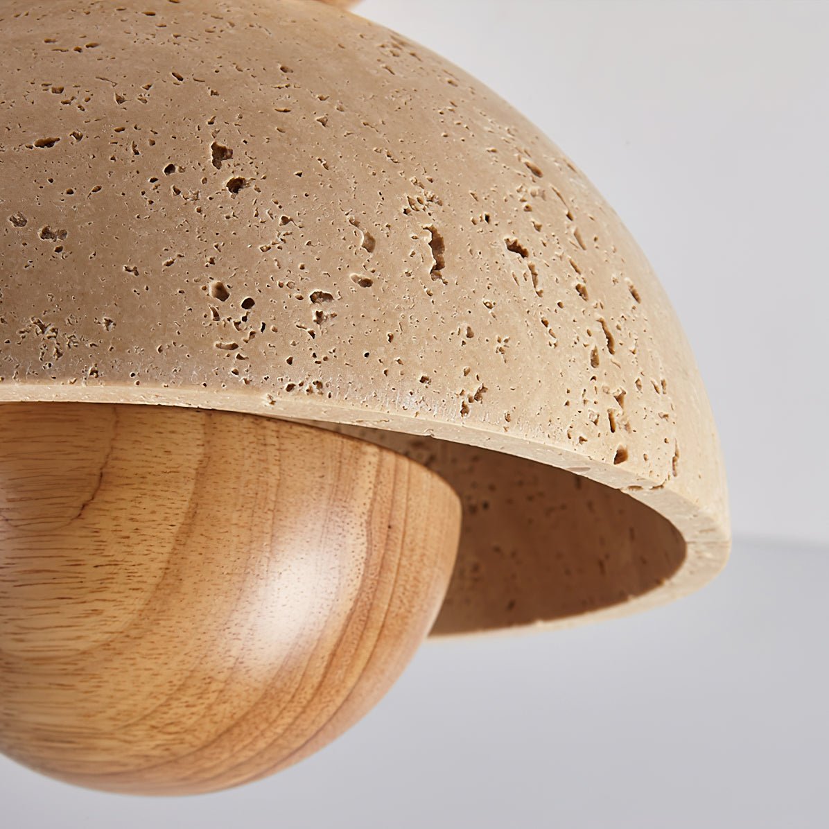 Arinisra Champignon Forme Travertin Plafonnier - Neutralighting