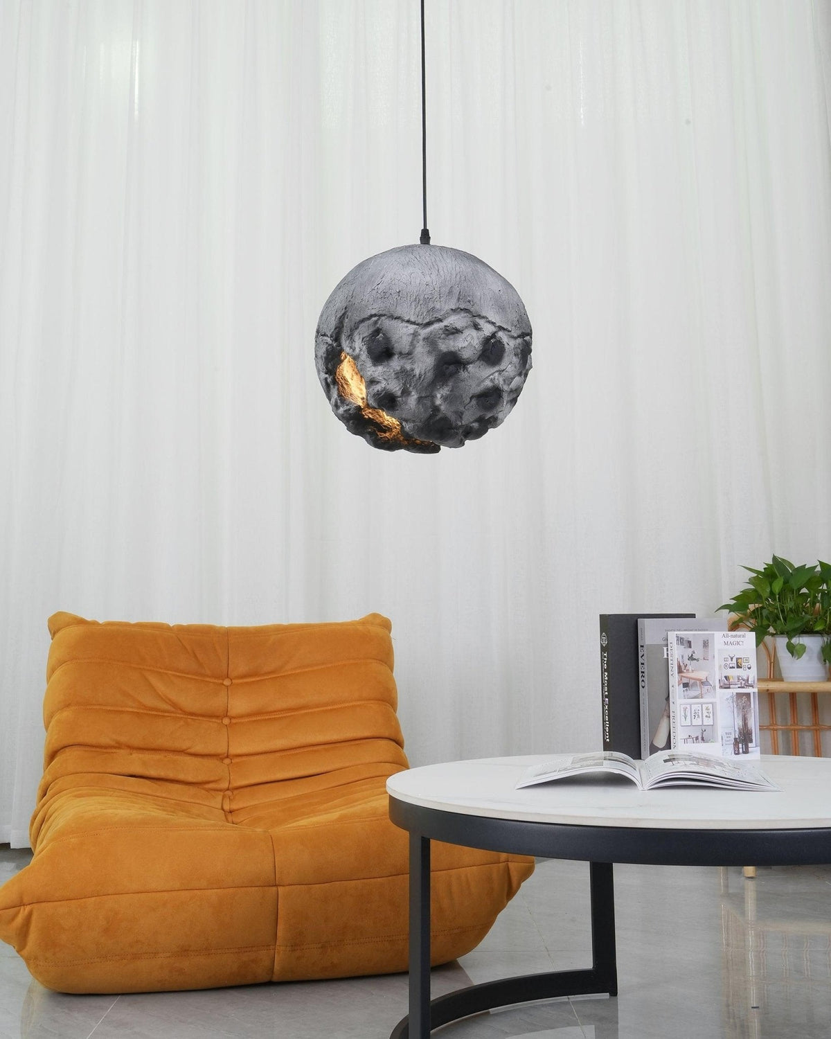 Ilphaara Lampe Suspendue en Plastique Planète Irrégulière - Neutralighting