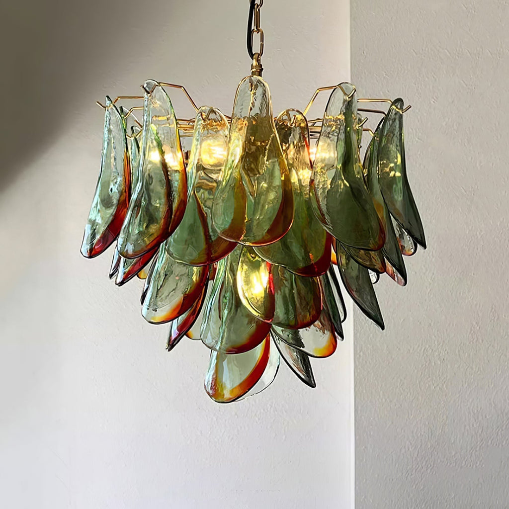 Aurora Lustre en Verre Murano Pétale Élégant - Neutralighting