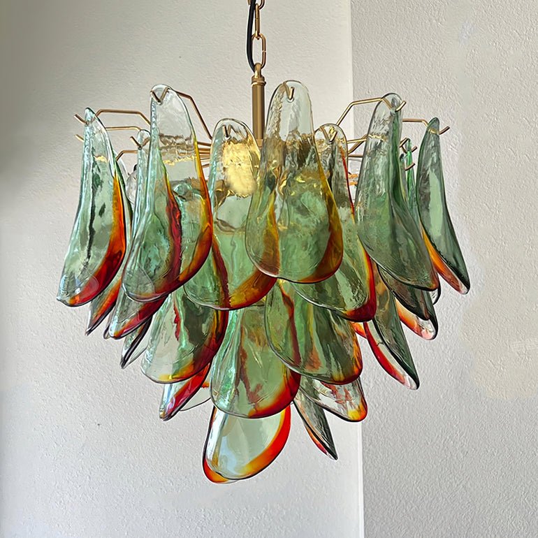 Aurora Lustre en Verre Murano Pétale Élégant - Neutralighting