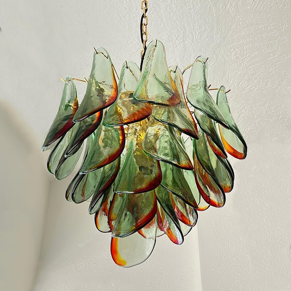 Aurora Lustre en Verre Murano Pétale Élégant - Neutralighting
