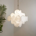 Aurora Lustre en Verre de Murano Blanc - Neutralighting