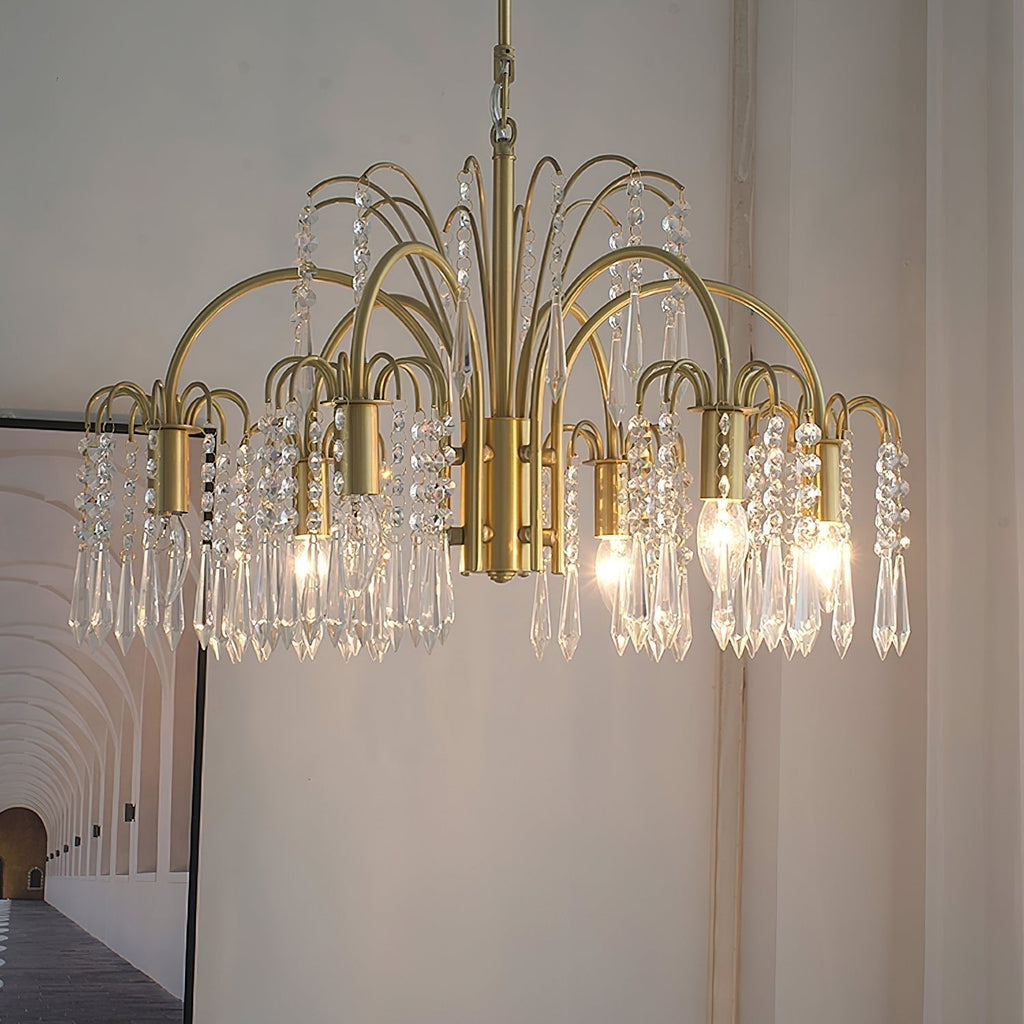 Lustra Chandelier Or Cristal Isla Dawn Regal - Neutralighting