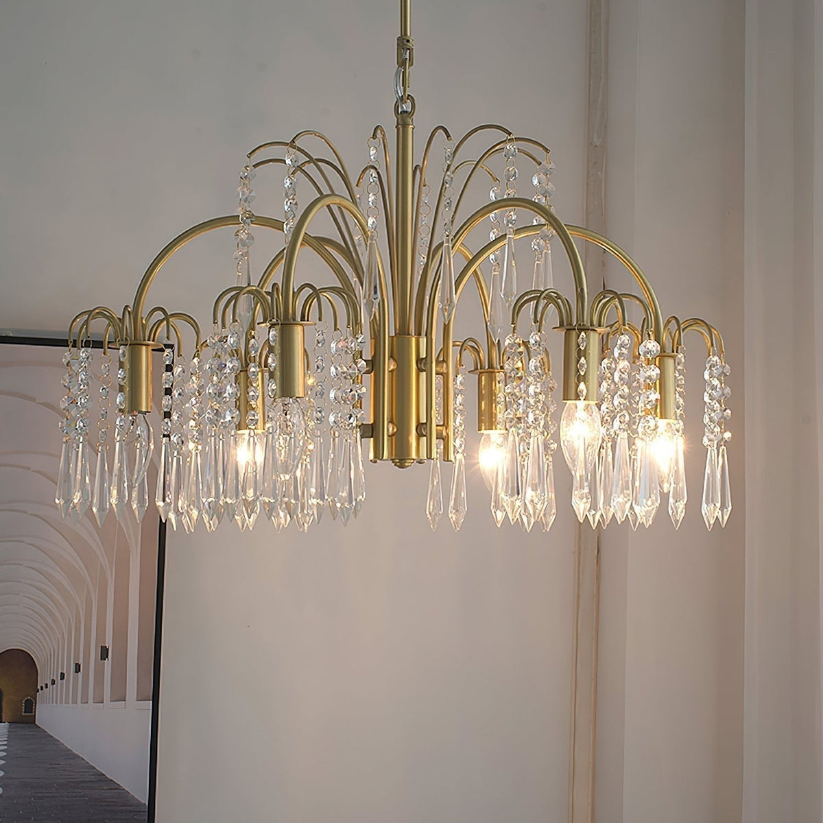 Lustra Chandelier Or Cristal Isla Dawn Regal - Neutralighting