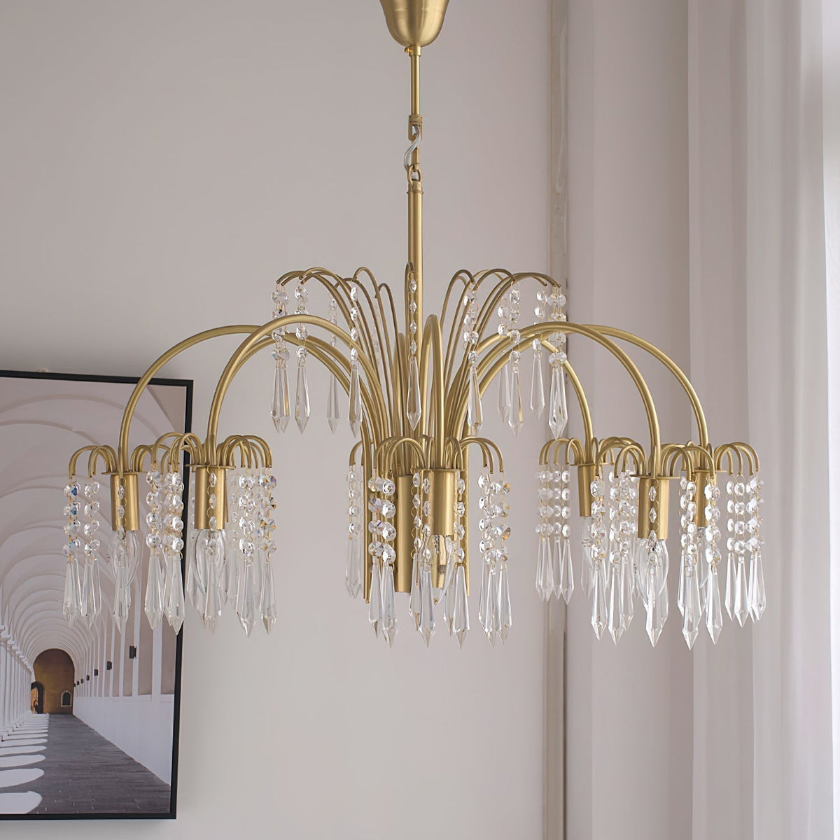 Lustra Chandelier Or Cristal Isla Dawn Regal - Neutralighting