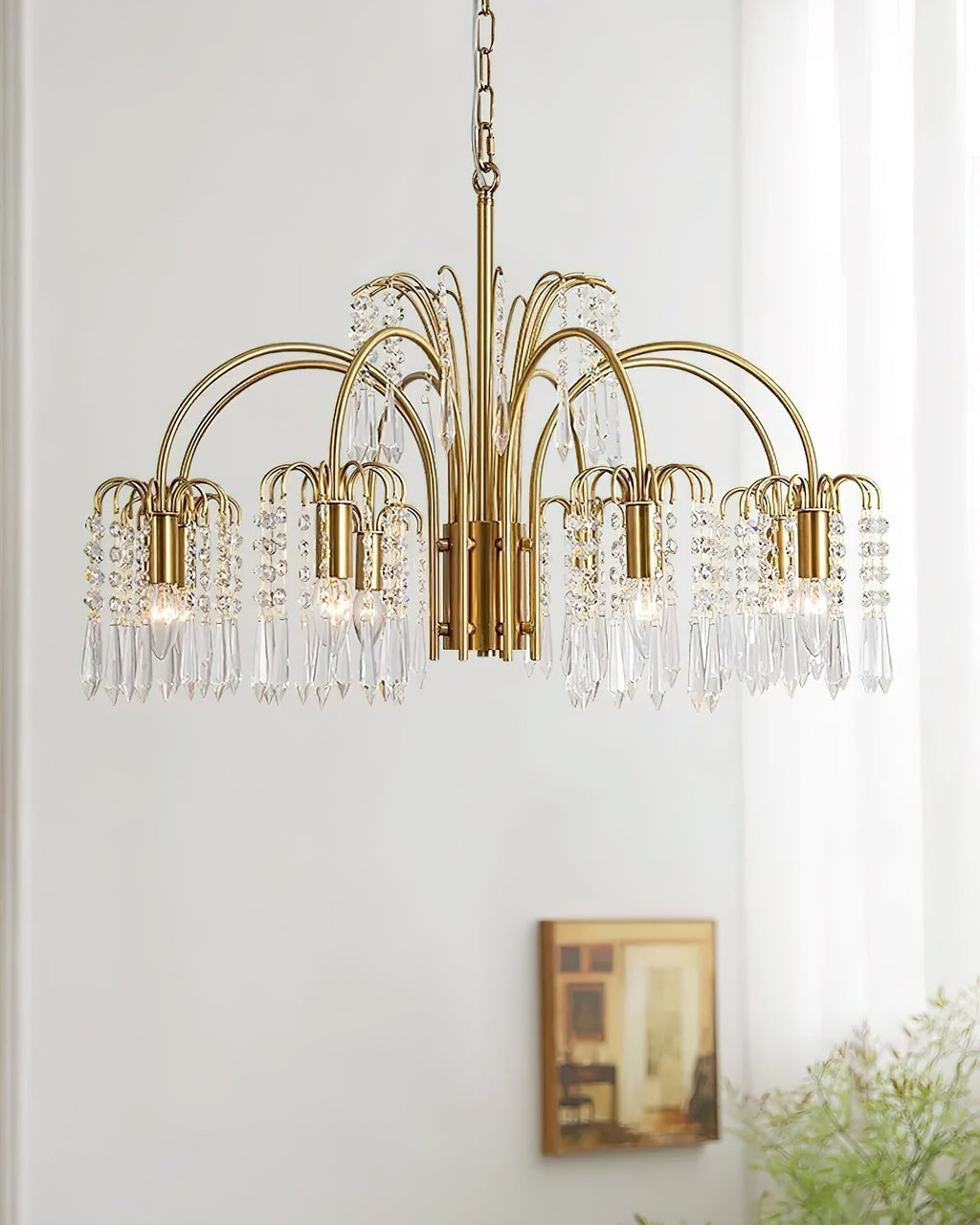 Lustra Chandelier Or Cristal Isla Dawn Regal - Neutralighting