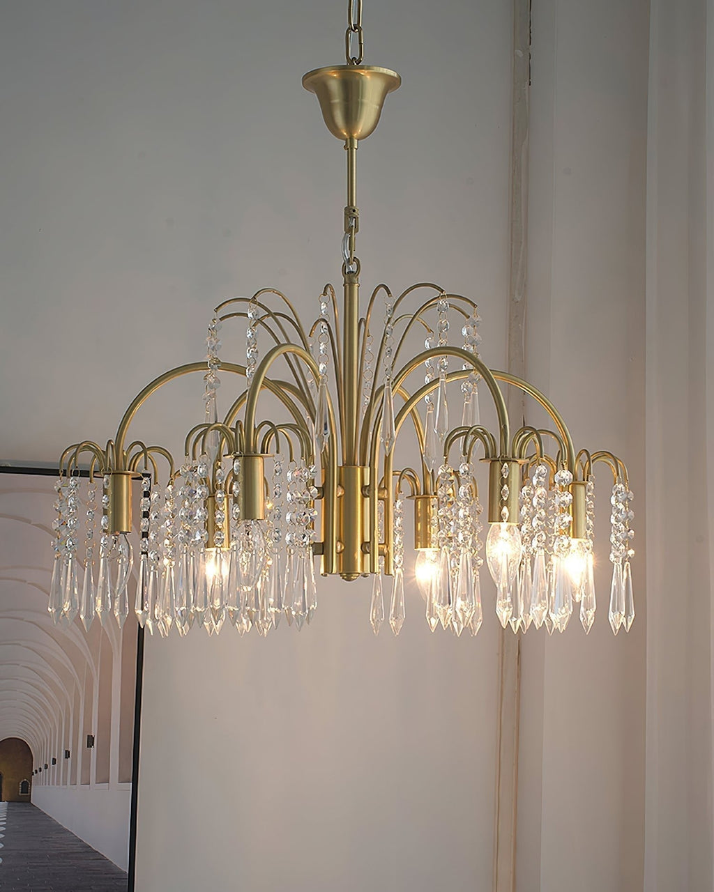 Lustra Chandelier Or Cristal Isla Dawn Regal - Neutralighting