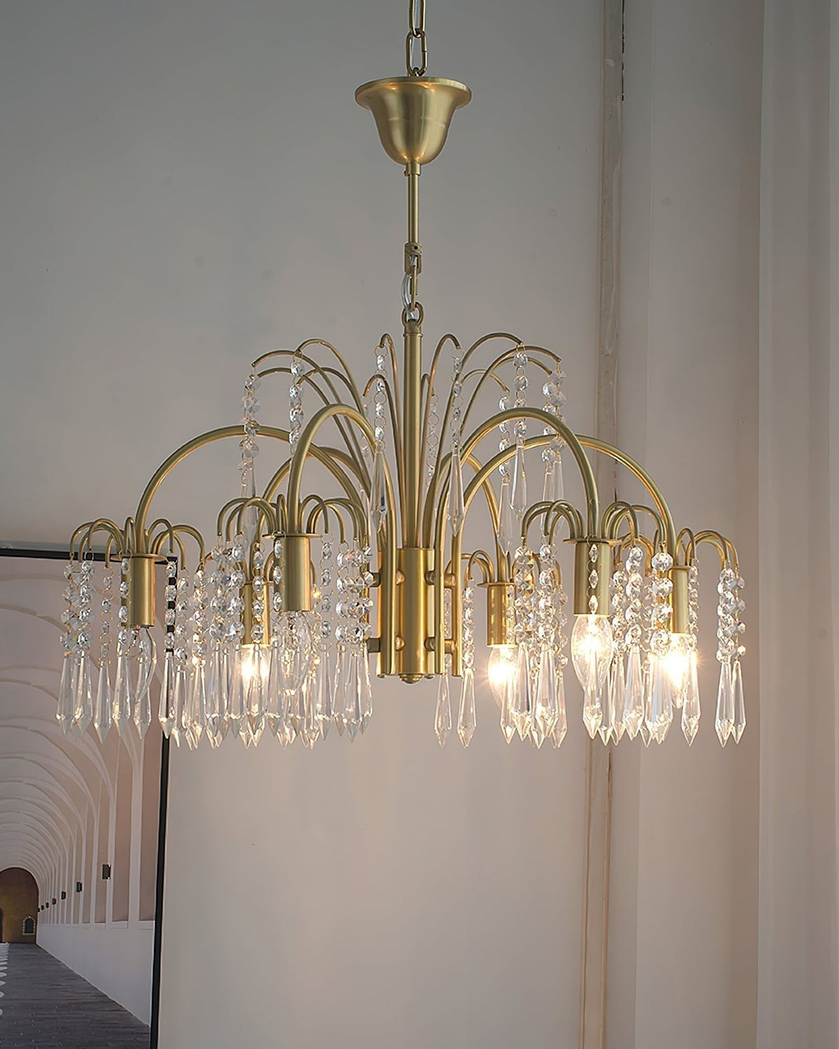Lustra Chandelier Or Cristal Isla Dawn Regal - Neutralighting