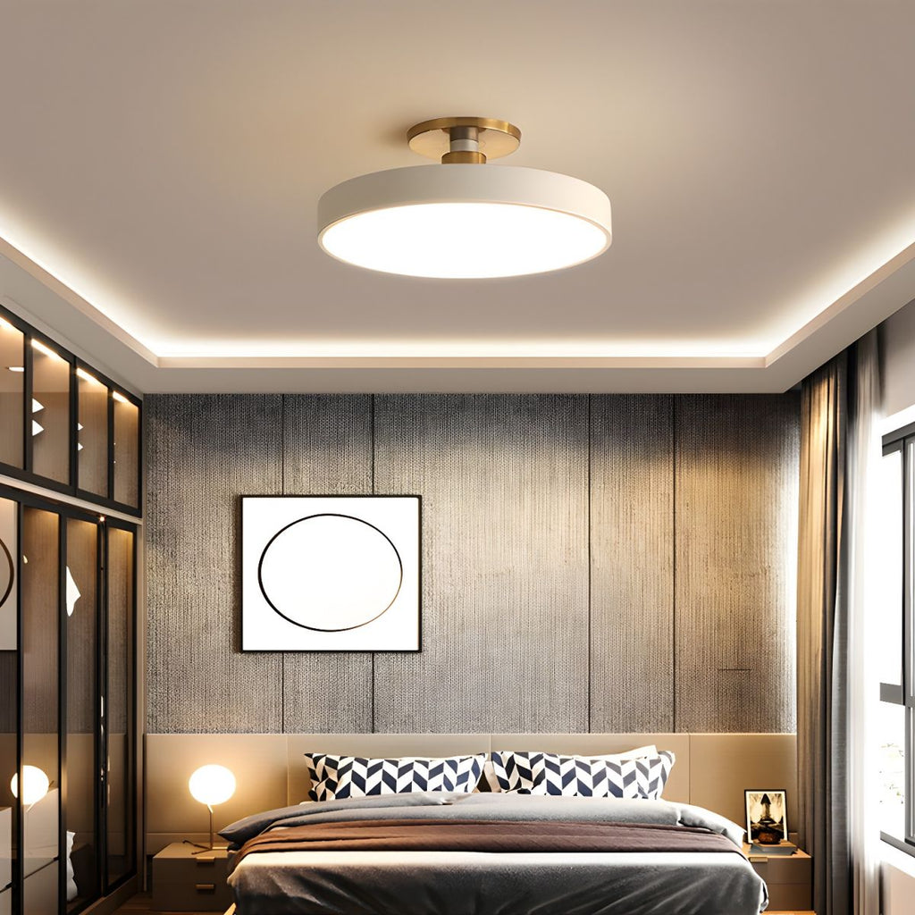 Solara Plafonnier Encastré Noir et Doré Moderne - Neutralighting