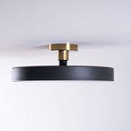 Solara Plafonnier Encastré Noir et Doré Moderne - Neutralighting