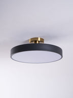 Solara Plafonnier Encastré Noir et Doré Moderne - Neutralighting