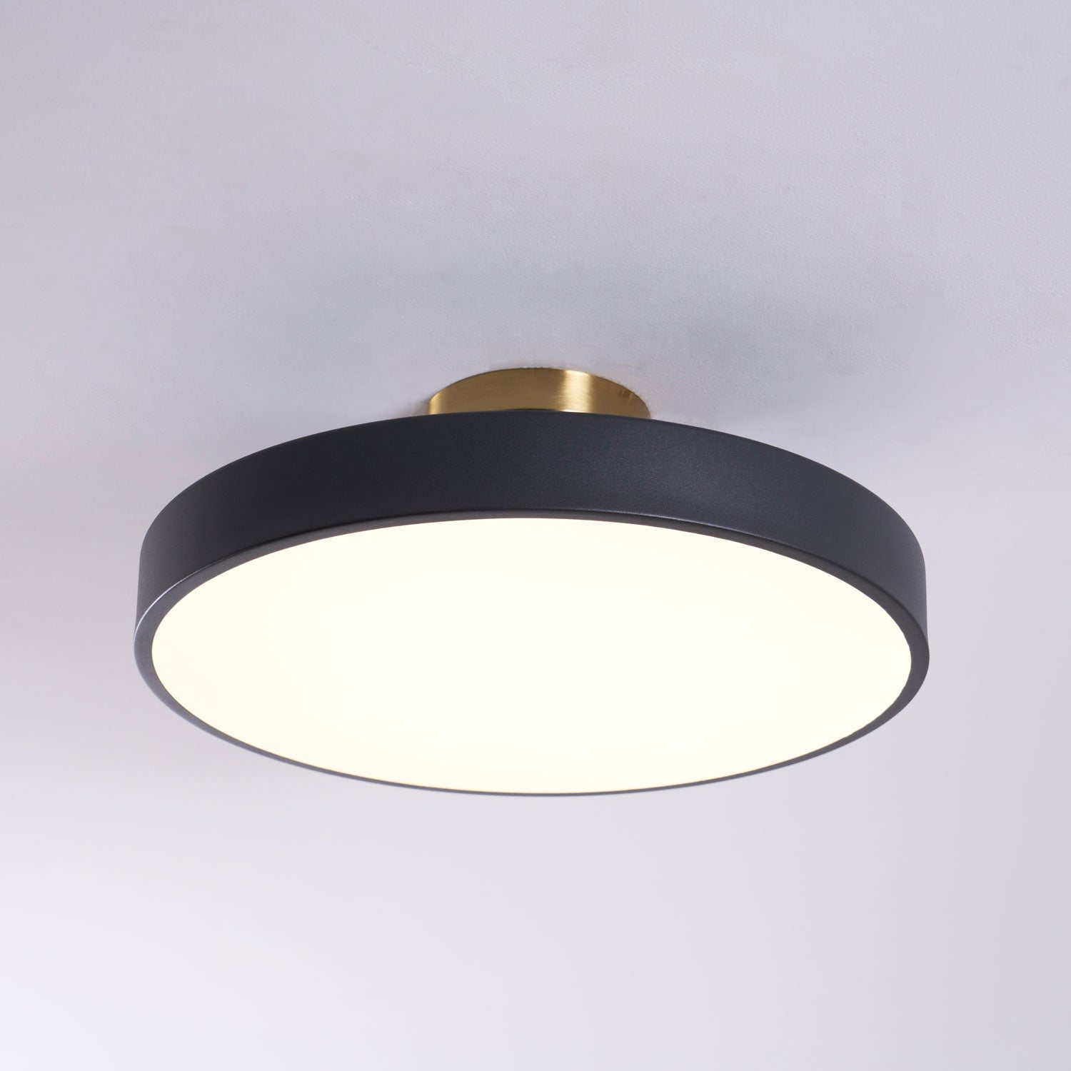 Solara Plafonnier Encastré Noir et Doré Moderne - Neutralighting