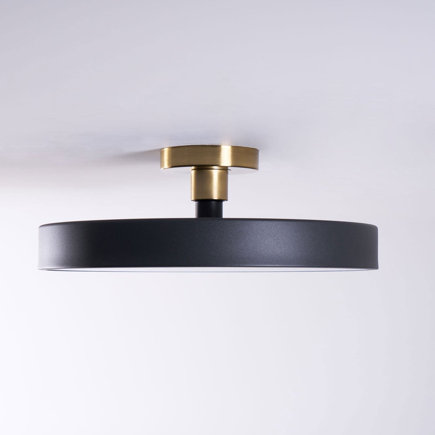 Solara Plafonnier Encastré Noir et Doré Moderne - Neutralighting