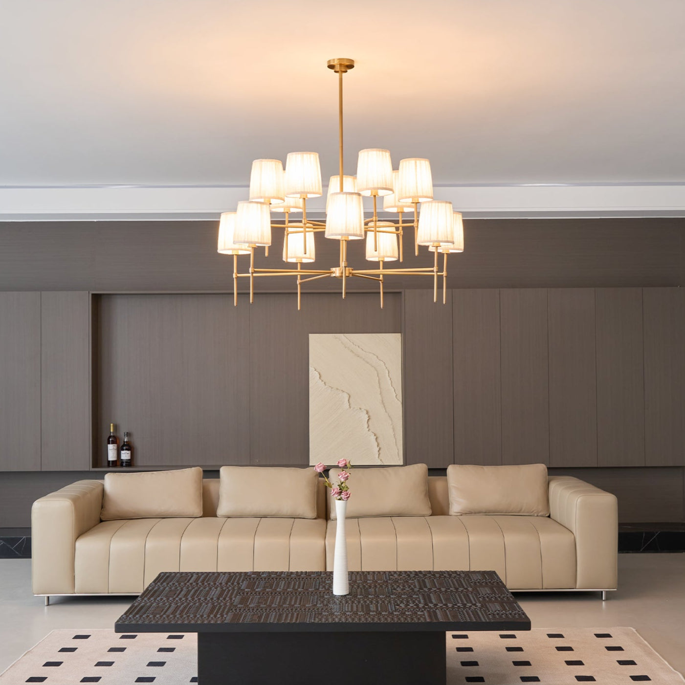 Erthaos Lustre Métal Tissu Élégance Premium - Neutralighting