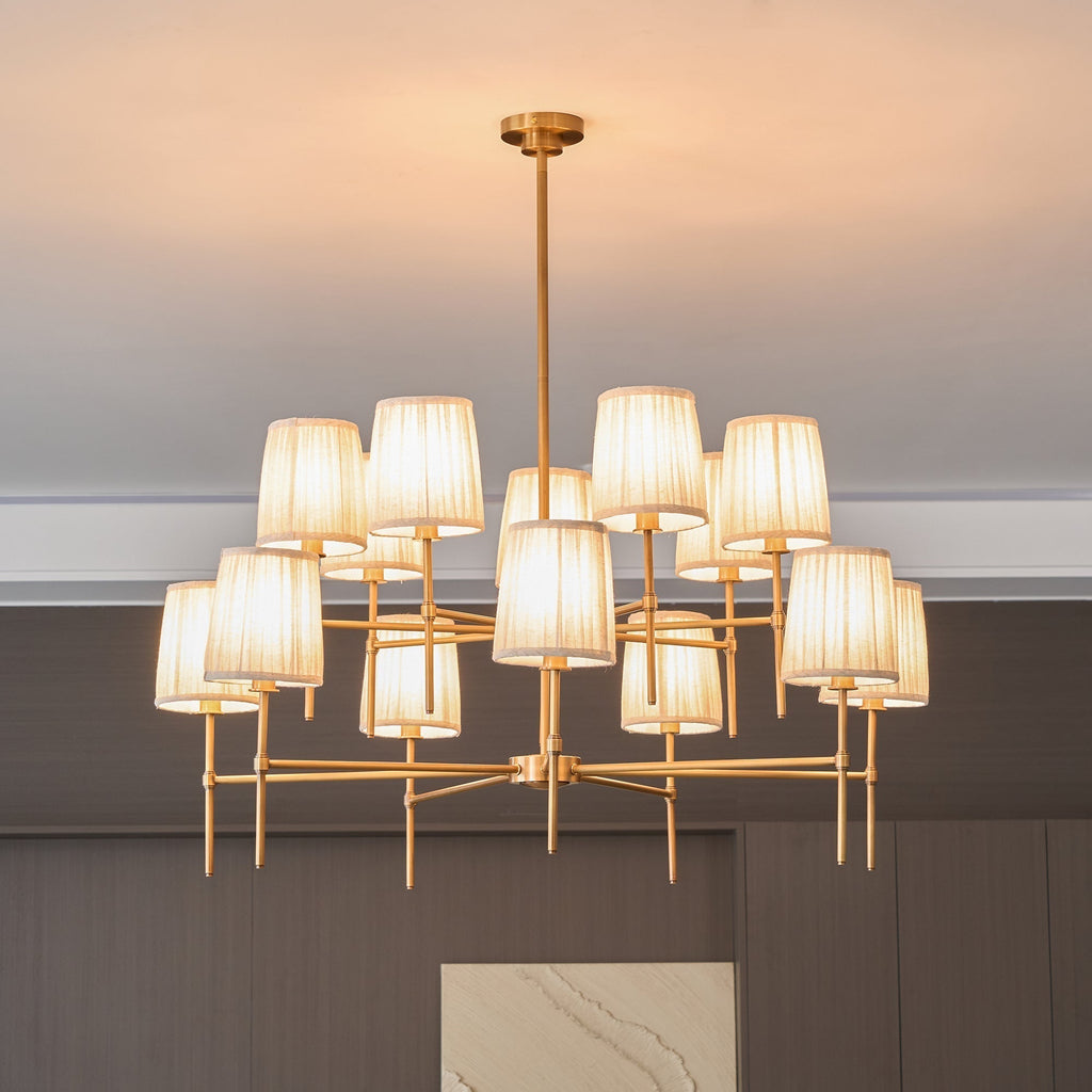 Erthaos Lustre Métal Tissu Élégance Premium - Neutralighting