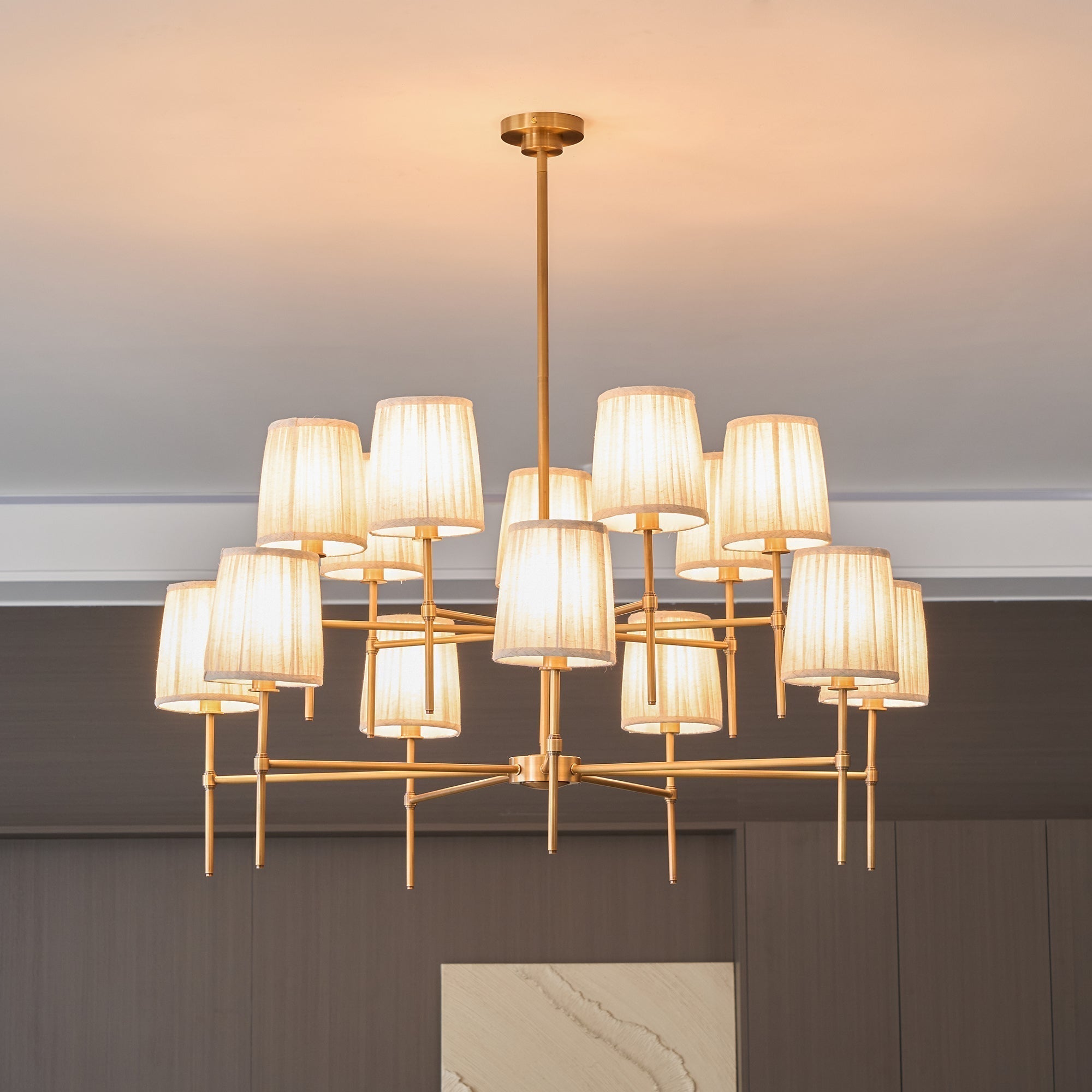 Erthaos Lustre Métal Tissu Élégance Premium - Neutralighting
