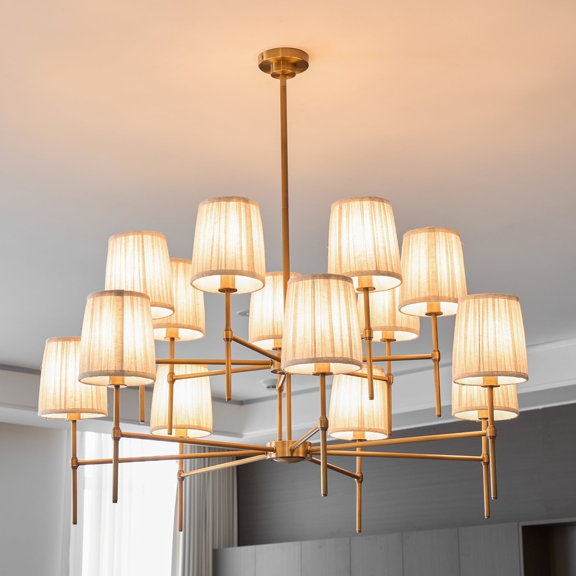 Erthaos Lustre Métal Tissu Élégance Premium - Neutralighting