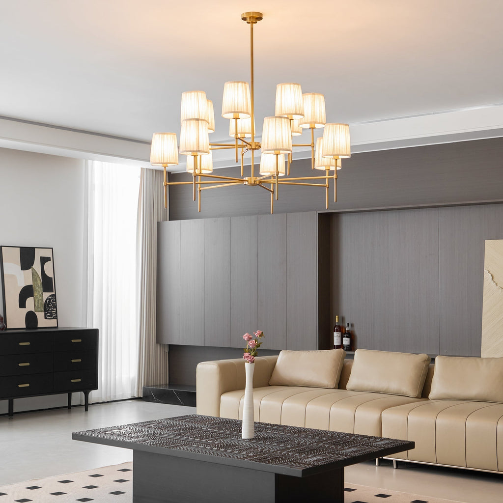 Erthaos Lustre Métal Tissu Élégance Premium - Neutralighting