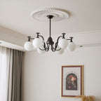 Zotheira Chandelier Élégance Verre Vintage - Neutralighting