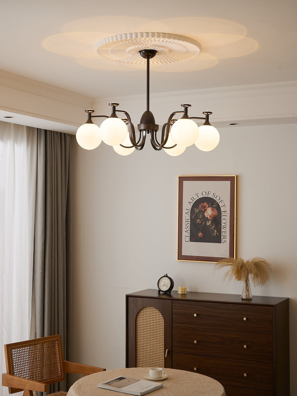 Zotheira Chandelier Élégance Verre Vintage - Neutralighting