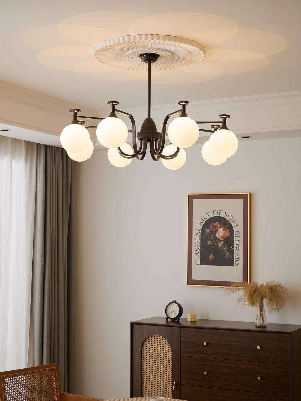 Zotheira Chandelier Élégance Verre Vintage - Neutralighting