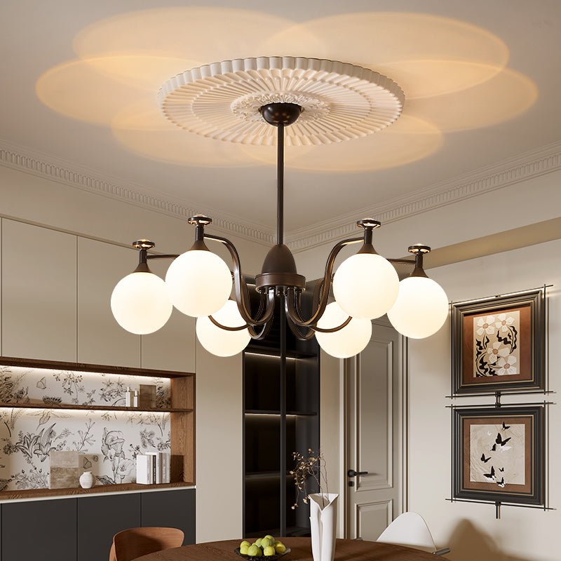 Zotheira Chandelier Élégance Verre Vintage - Neutralighting