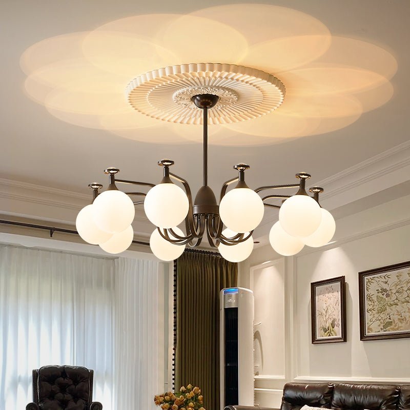 Zotheira Chandelier Élégance Verre Vintage - Neutralighting