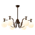Zotheira Chandelier Élégance Verre Vintage - Neutralighting
