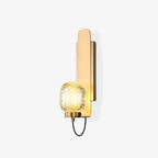 Nyrinaris Applique Murale Laiton Verre Art Nordique Premium - Neutralighting