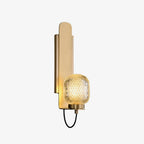 Nyrinaris Applique Murale Laiton Verre Art Nordique Premium - Neutralighting
