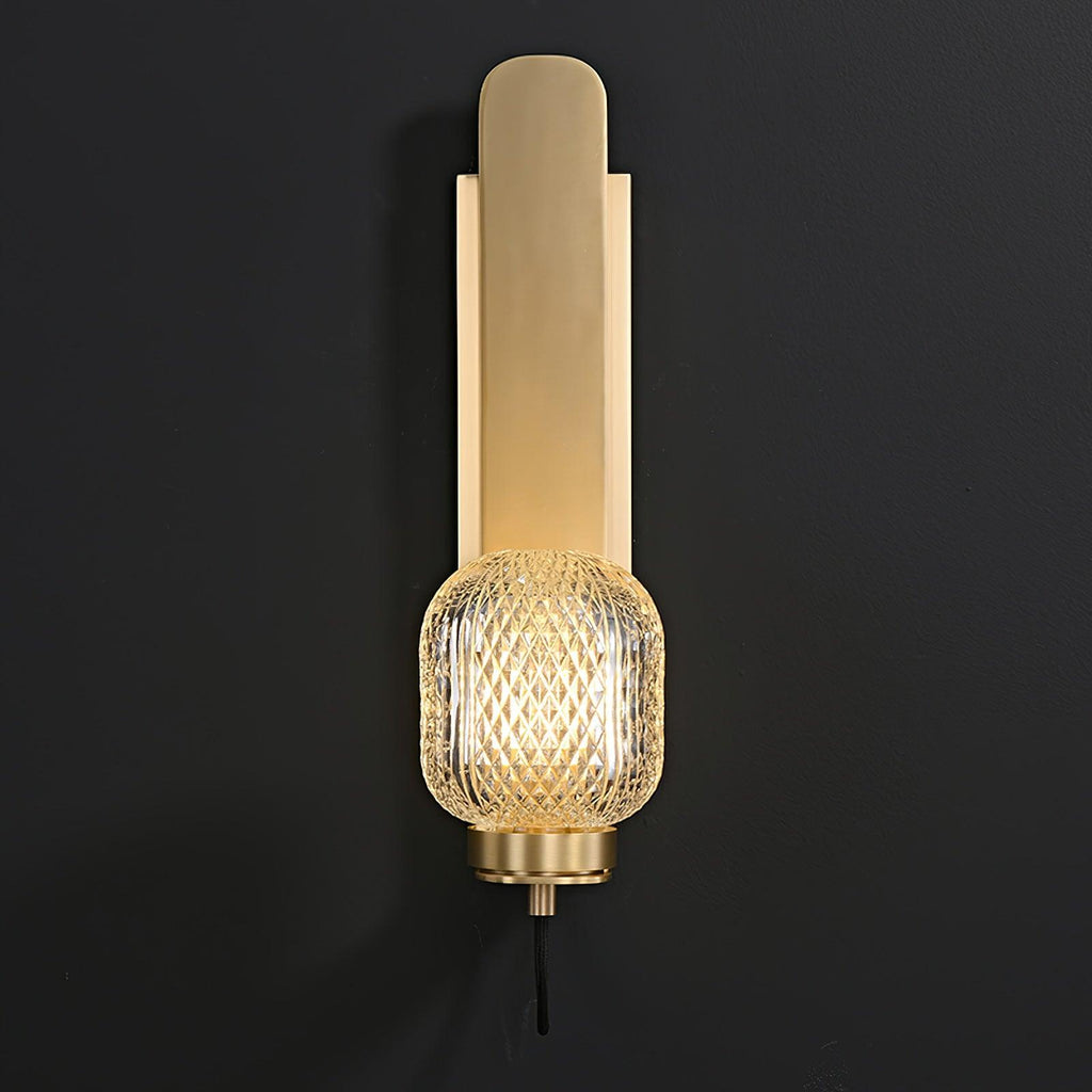 Nyrinaris Applique Murale Laiton Verre Art Nordique Premium - Neutralighting