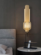 Nyrinaris Applique Murale Laiton Verre Art Nordique Premium - Neutralighting