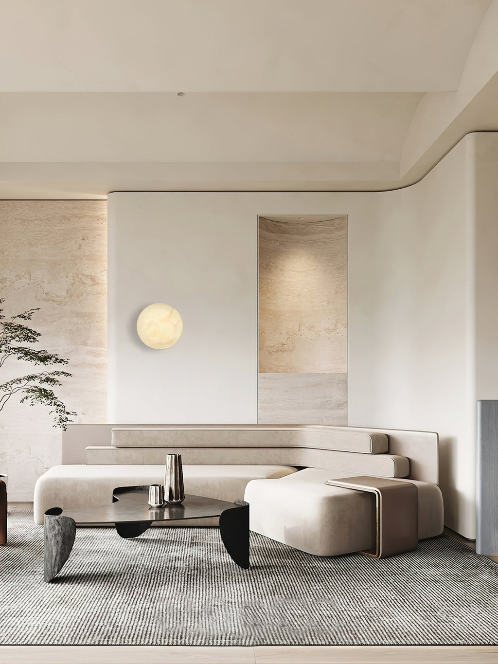 Ilvinan Applique Murale Albâtre Unique Minimaliste Moderne - Neutralighting
