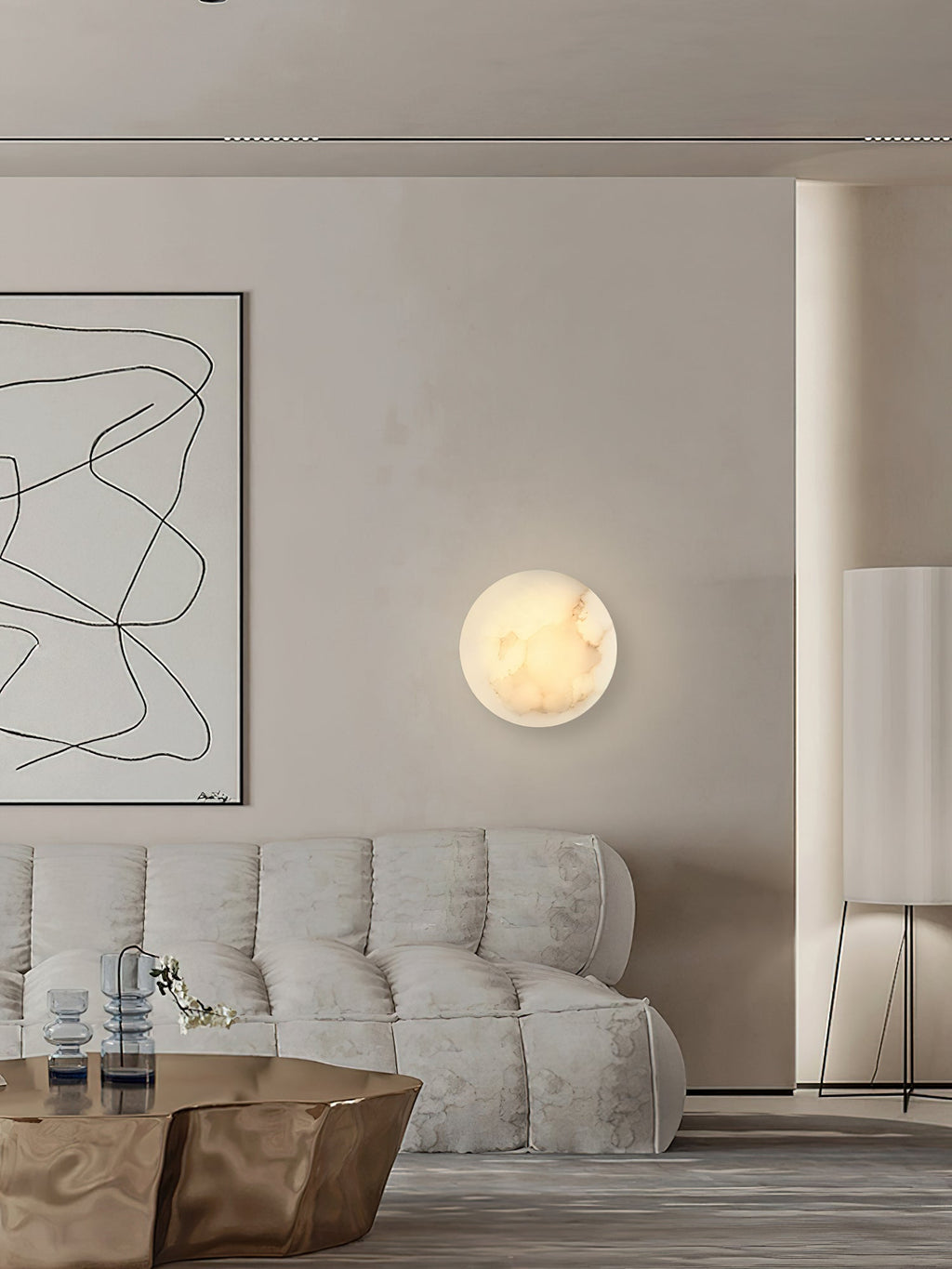 Ilvinan Applique Murale Albâtre Unique Minimaliste Moderne - Neutralighting