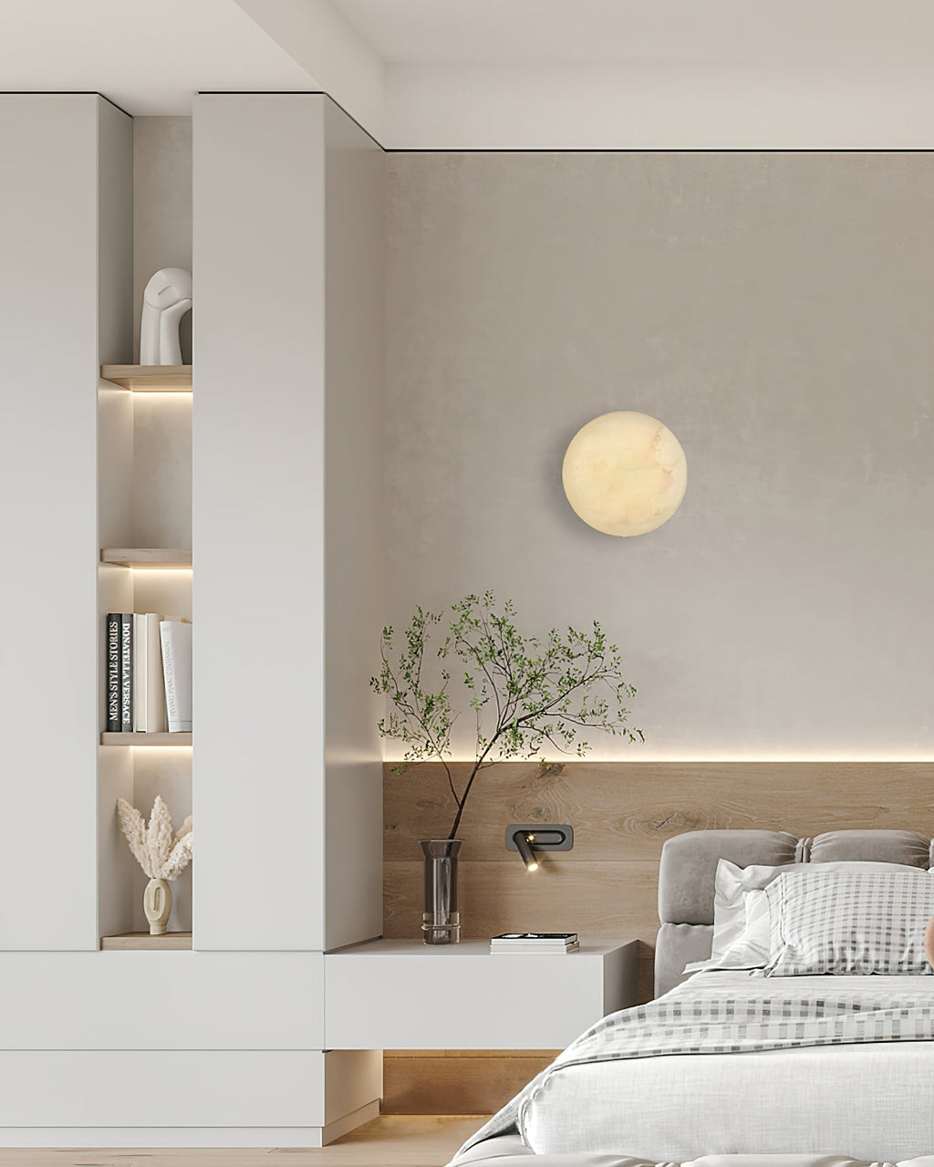 Ilvinan Applique Murale Albâtre Unique Minimaliste Moderne - Neutralighting