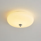 Vatalel Plafonnier en Verre Ondulé Ivoire Art Nordique - Neutralighting