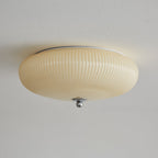 Vatalel Plafonnier en Verre Ondulé Ivoire Art Nordique - Neutralighting