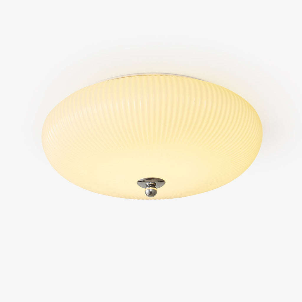 Vatalel Plafonnier en Verre Ondulé Ivoire Art Nordique - Neutralighting